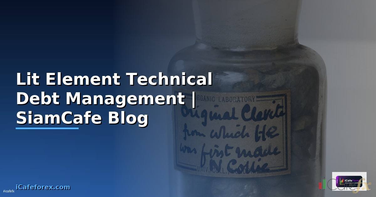 Lit Element Technical Debt Management
