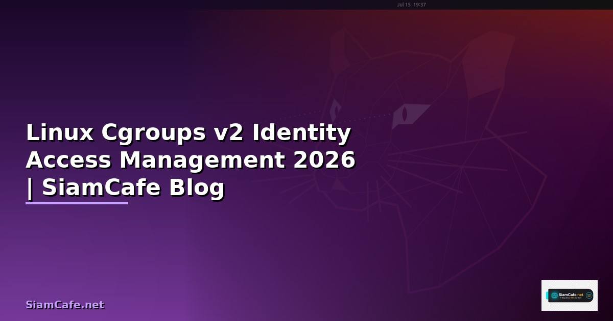 Linux Cgroups v2 Identity Access Management