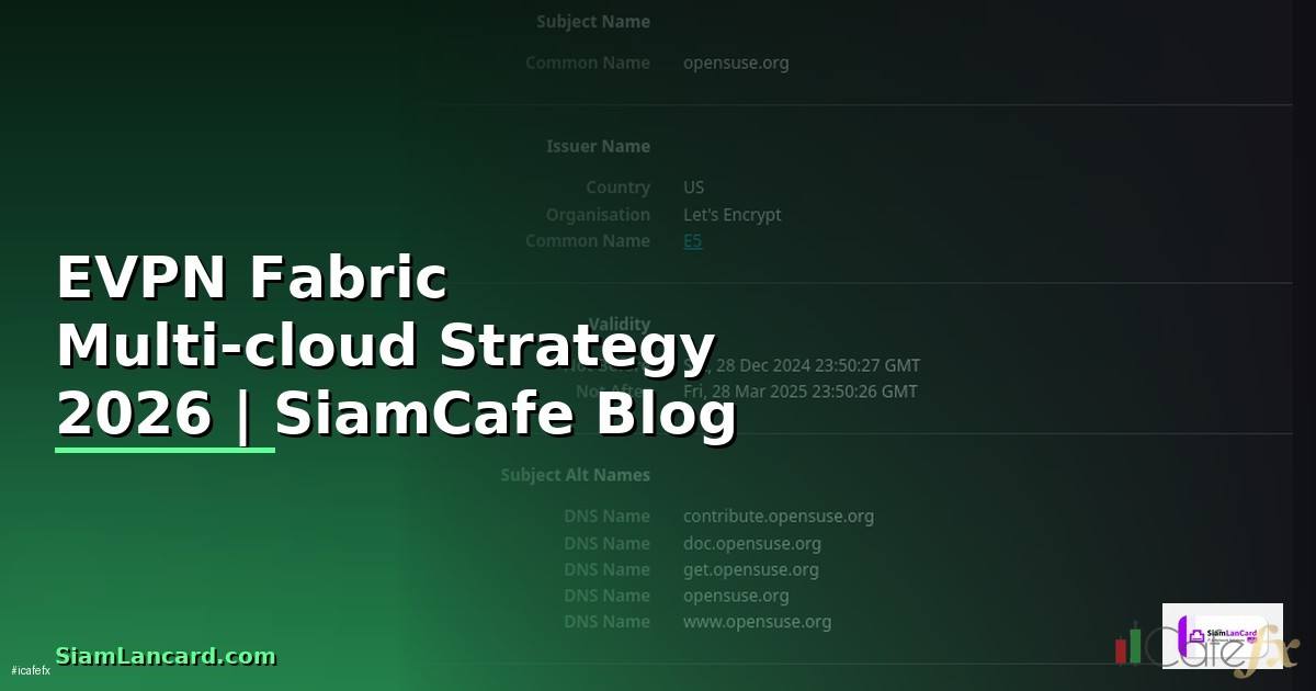 EVPN Fabric Multi-cloud Strategy