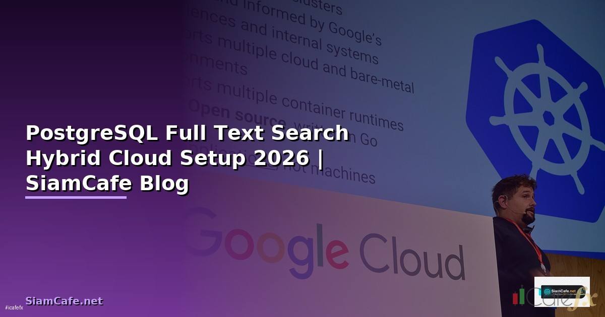 PostgreSQL Full Text Search Hybrid Cloud Setup