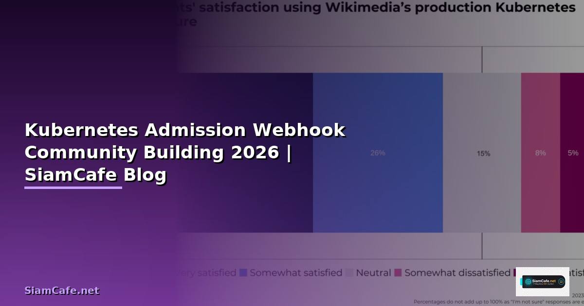 Kubernetes Admission Webhook Community Building — คู่มือฉบับสมบูรณ์ 2026