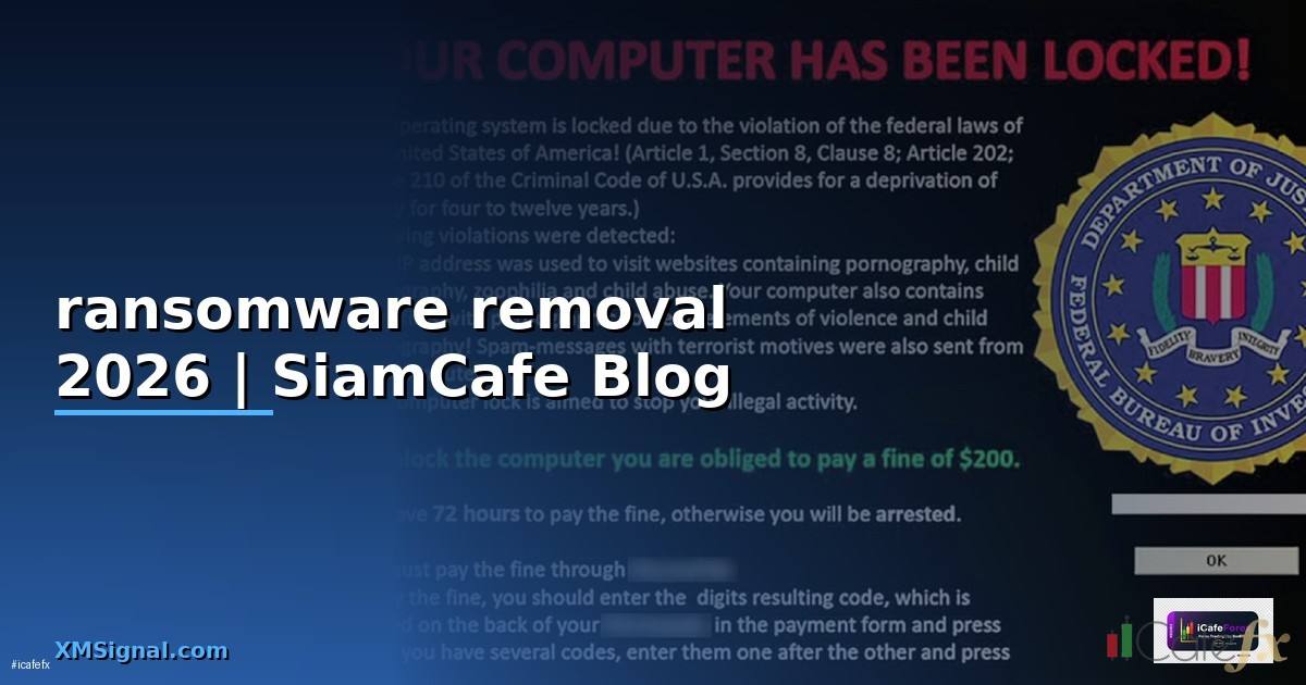 ransomware removal คือ