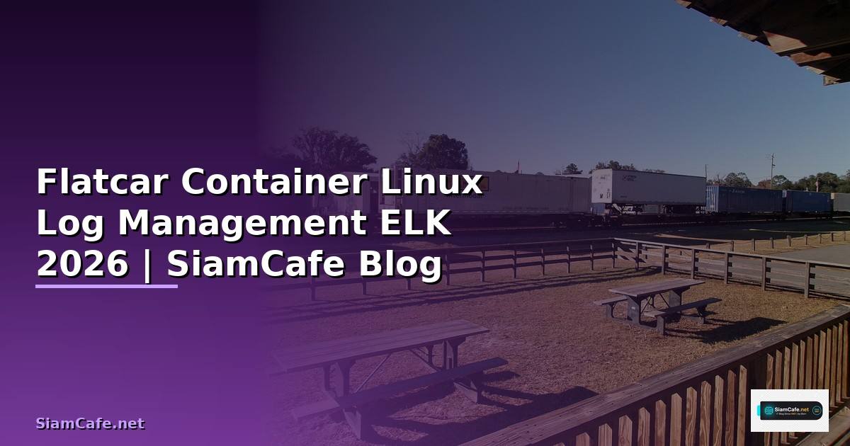 Flatcar Container Linux Log Management ELK