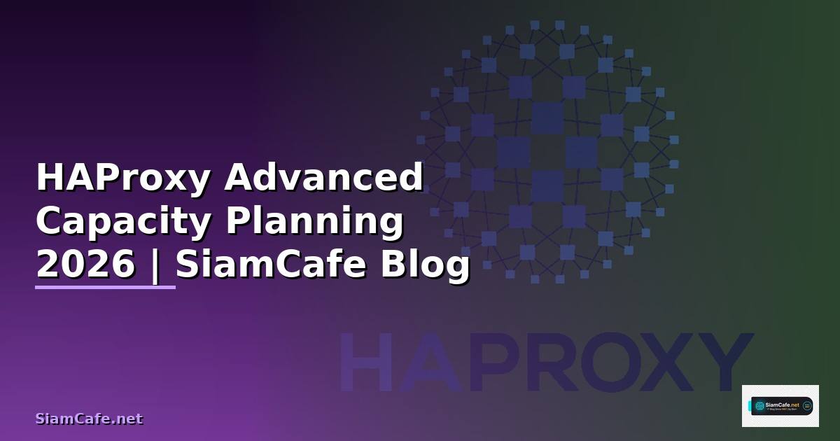 HAProxy Advanced Capacity Planning
