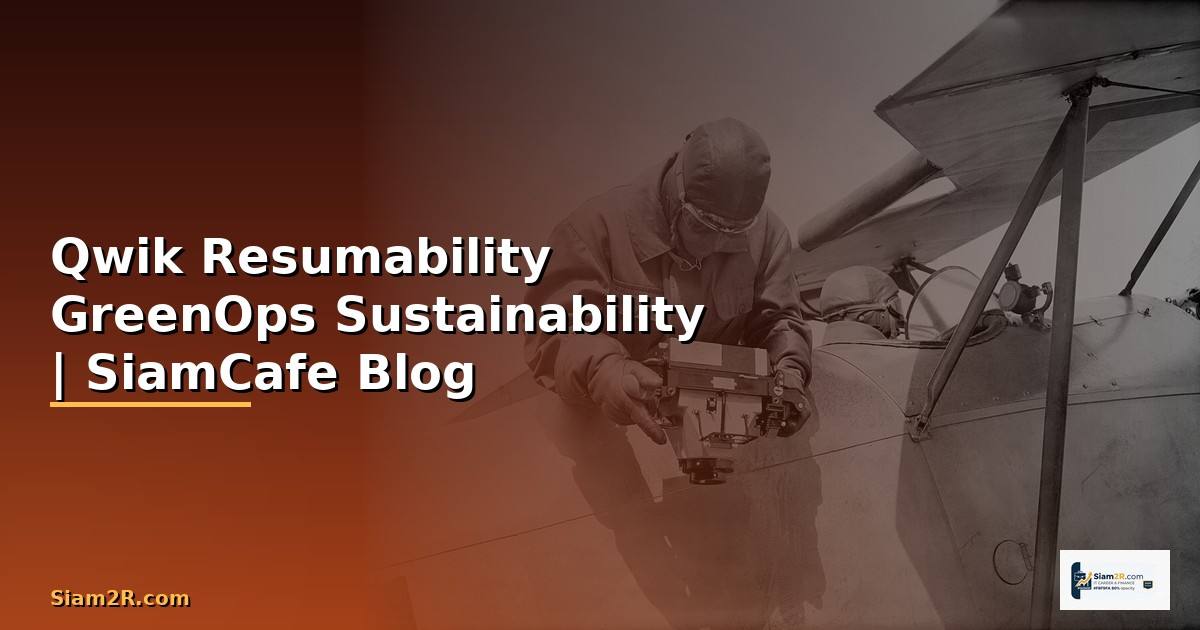 Qwik Resumability GreenOps Sustainability