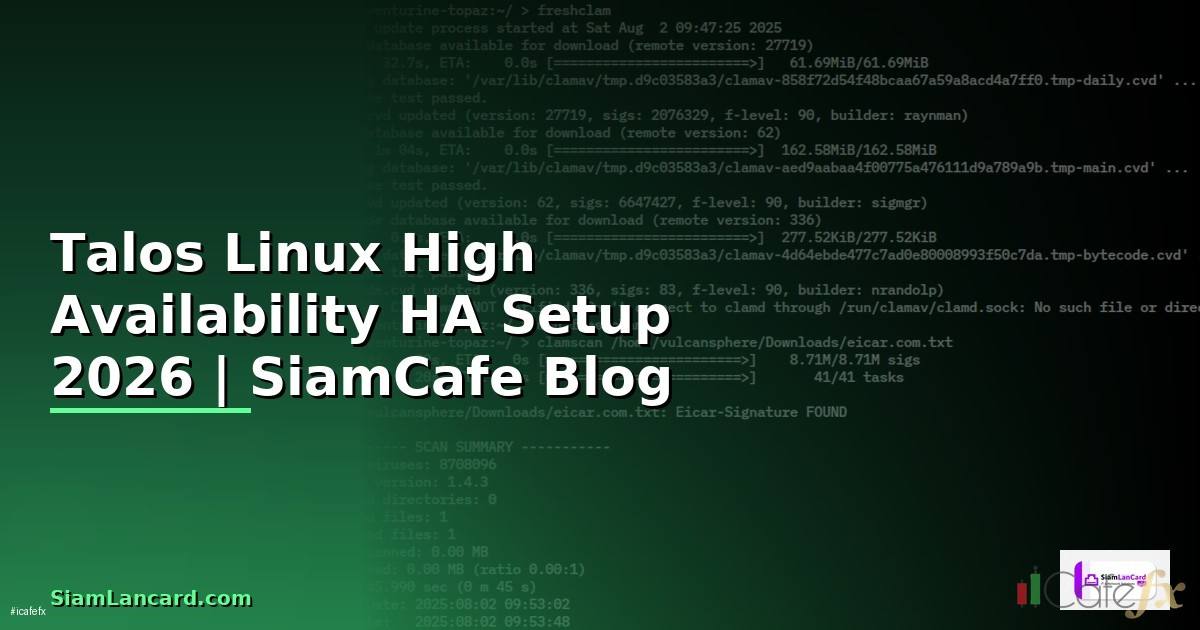 Talos Linux High Availability HA Setup