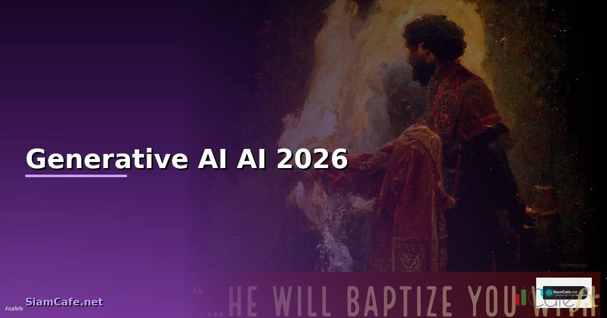 Generative AI คืออะไร — ทุกเรื่องที่ต้องรู้เกี่ยวกับ AI สร้างสรรค์ 2026