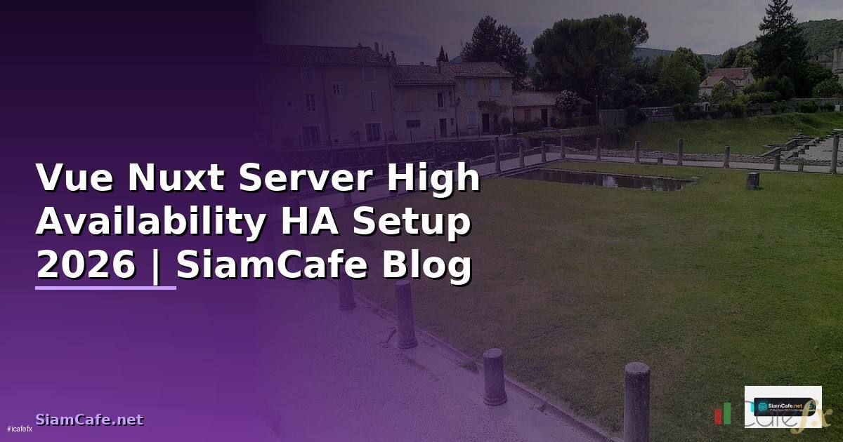 Vue Nuxt Server High Availability HA Setup