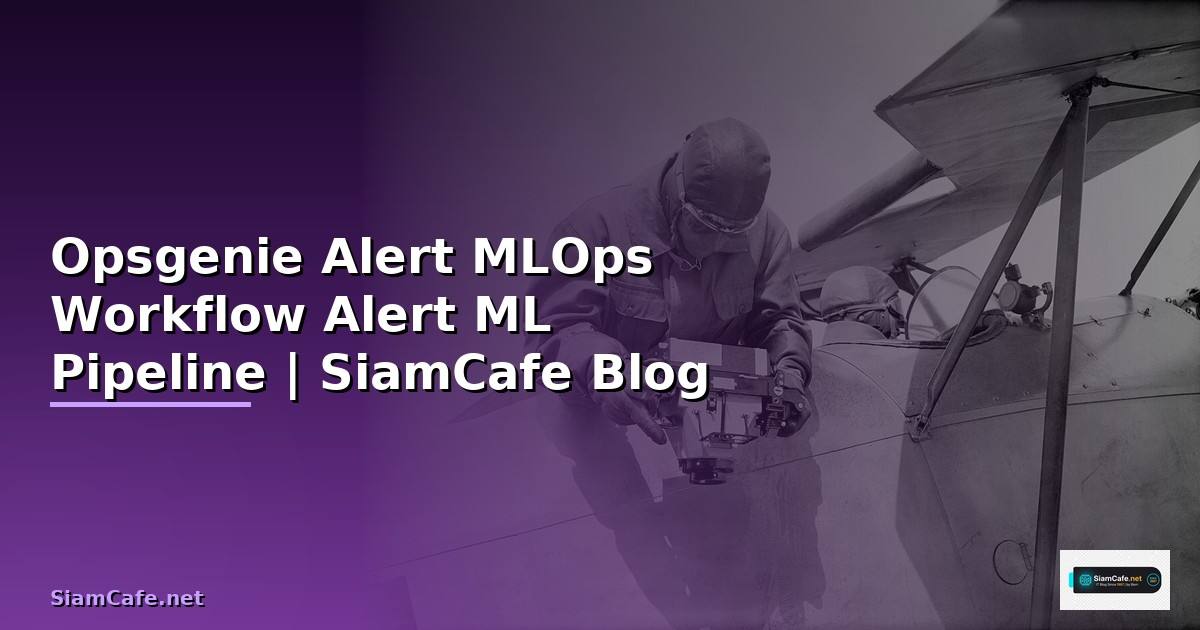 Opsgenie Alert MLOps Workflow — จัดการ Alert สำหรับ ML Pipeline