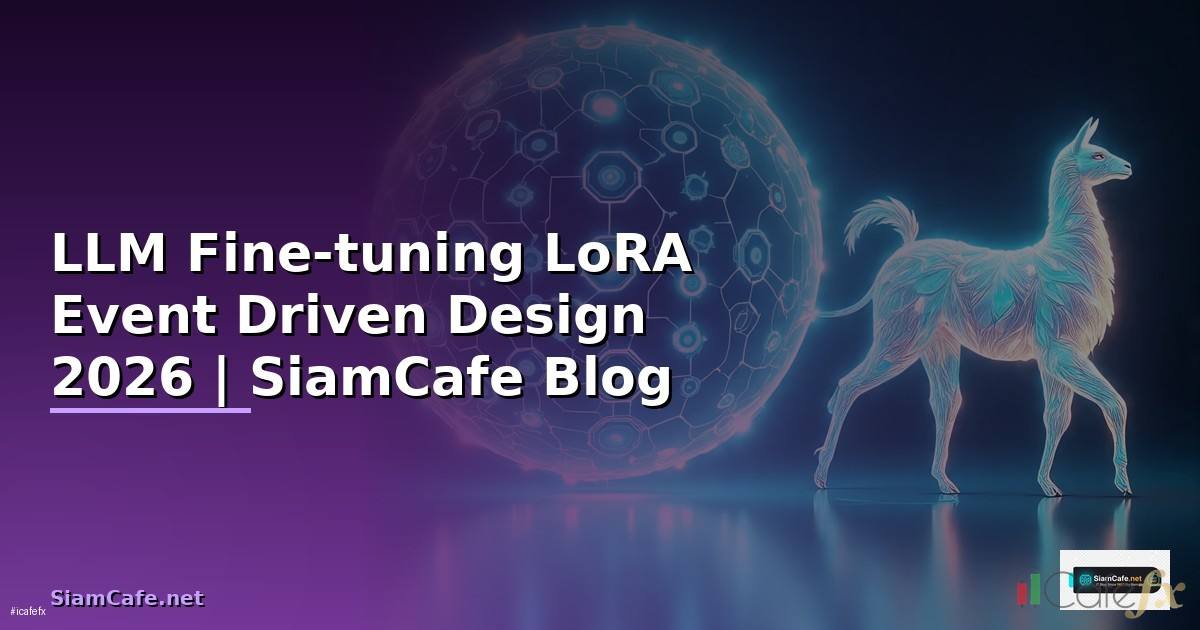 LLM Fine-tuning LoRA Event Driven Design