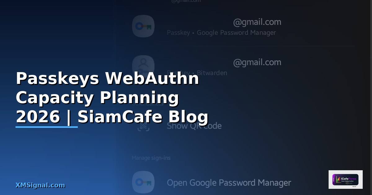 Passkeys WebAuthn Capacity Planning