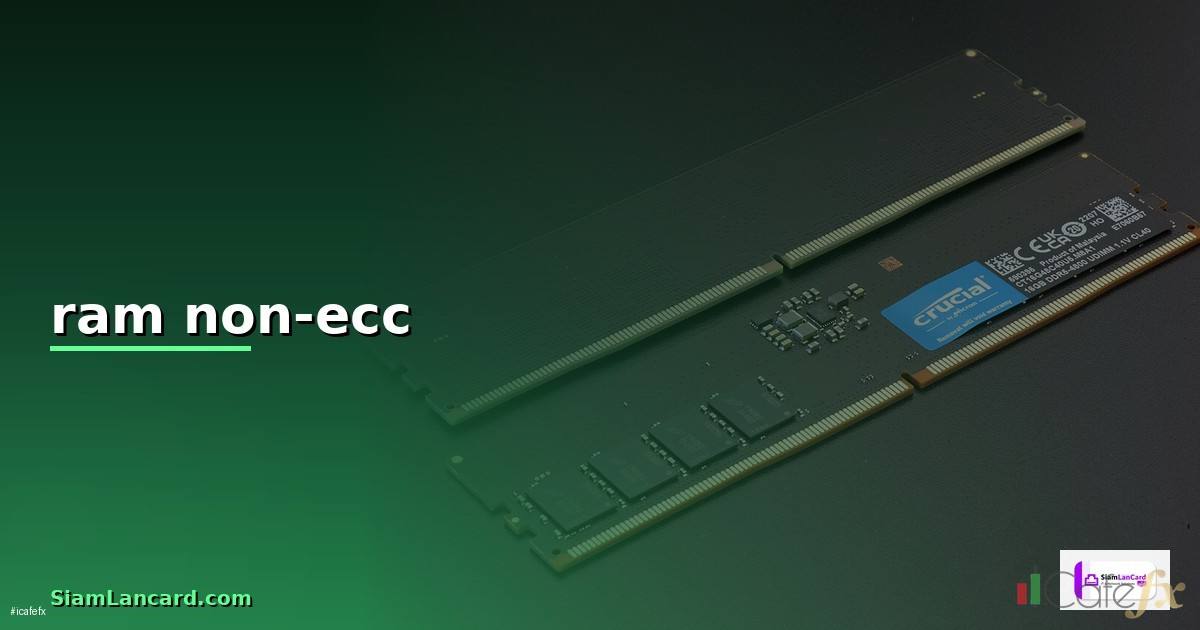 ram non-ecc คือ — วิธีตั้งค่าและใช้งานจริงพร้อมตัวอย่าง
