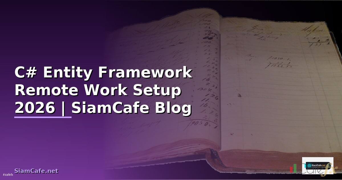C# Entity Framework Remote Work Setup