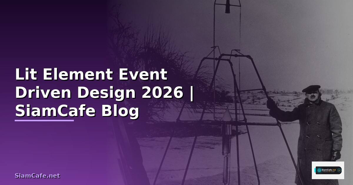 Lit Element Event Driven Design