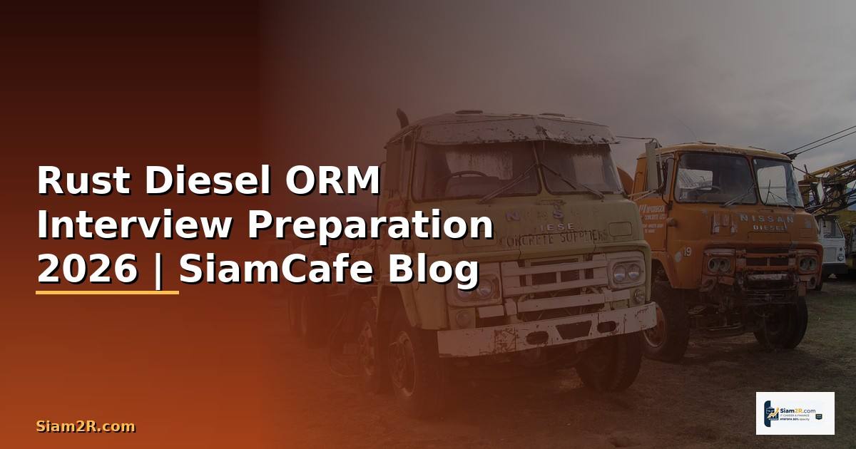 Rust Diesel ORM Interview Preparation — คู่มือฉบับสมบูรณ์ 2026