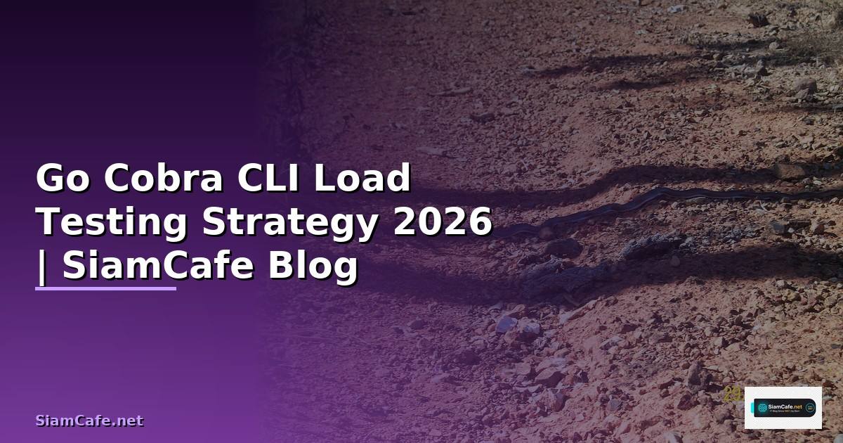Go Cobra CLI Load Testing Strategy — คู่มือฉบับสมบูรณ์ 2026