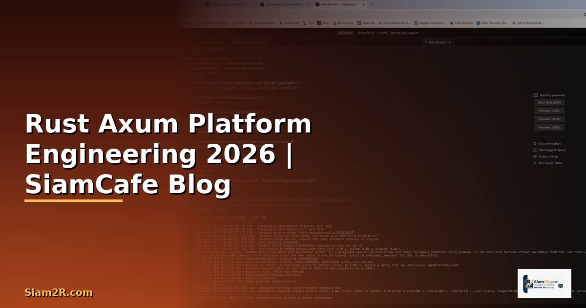 Rust Axum Platform Engineering