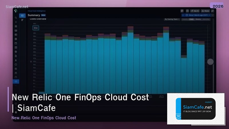 new relic one finops cloud cost