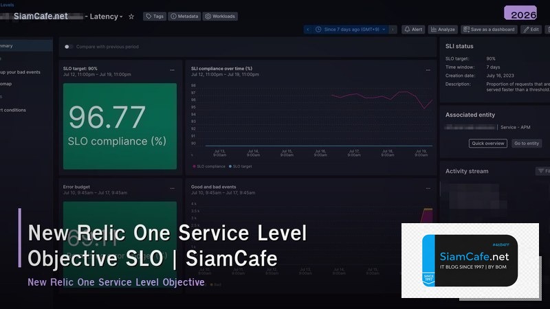 new relic one service level objective slo