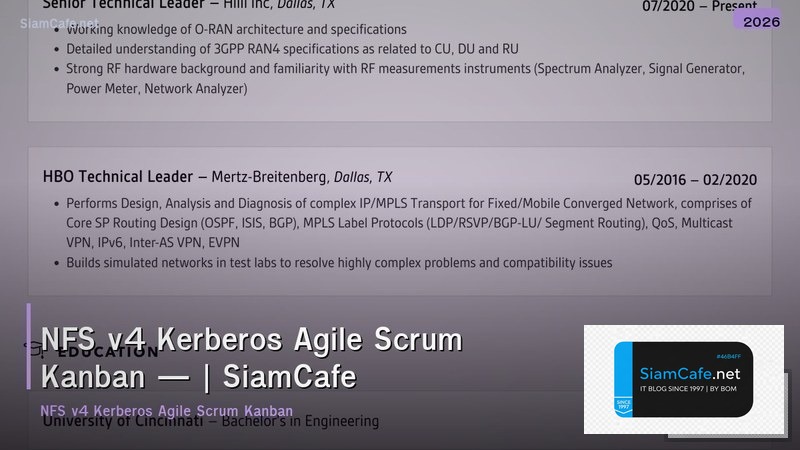 nfs v4 kerberos agile scrum kanban