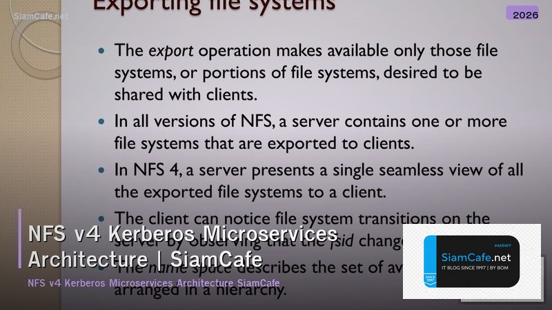 nfs v4 kerberos microservices architecture