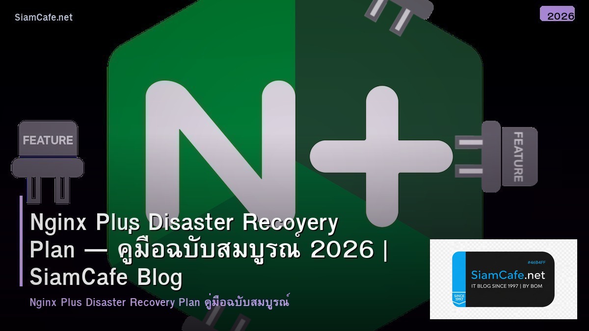 nginx plus disaster recovery plan