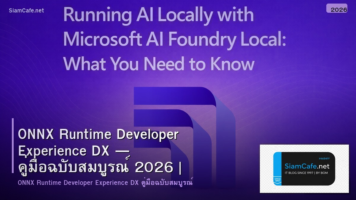onnx runtime developer experience dx