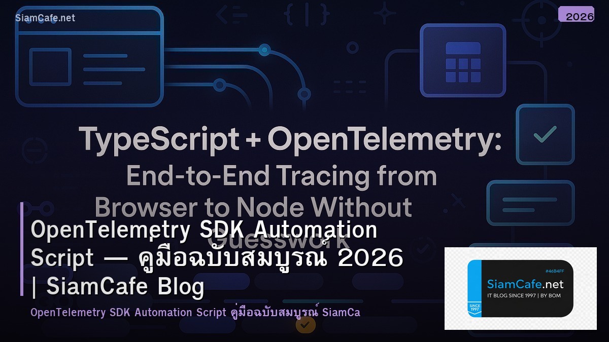 opentelemetry sdk automation script
