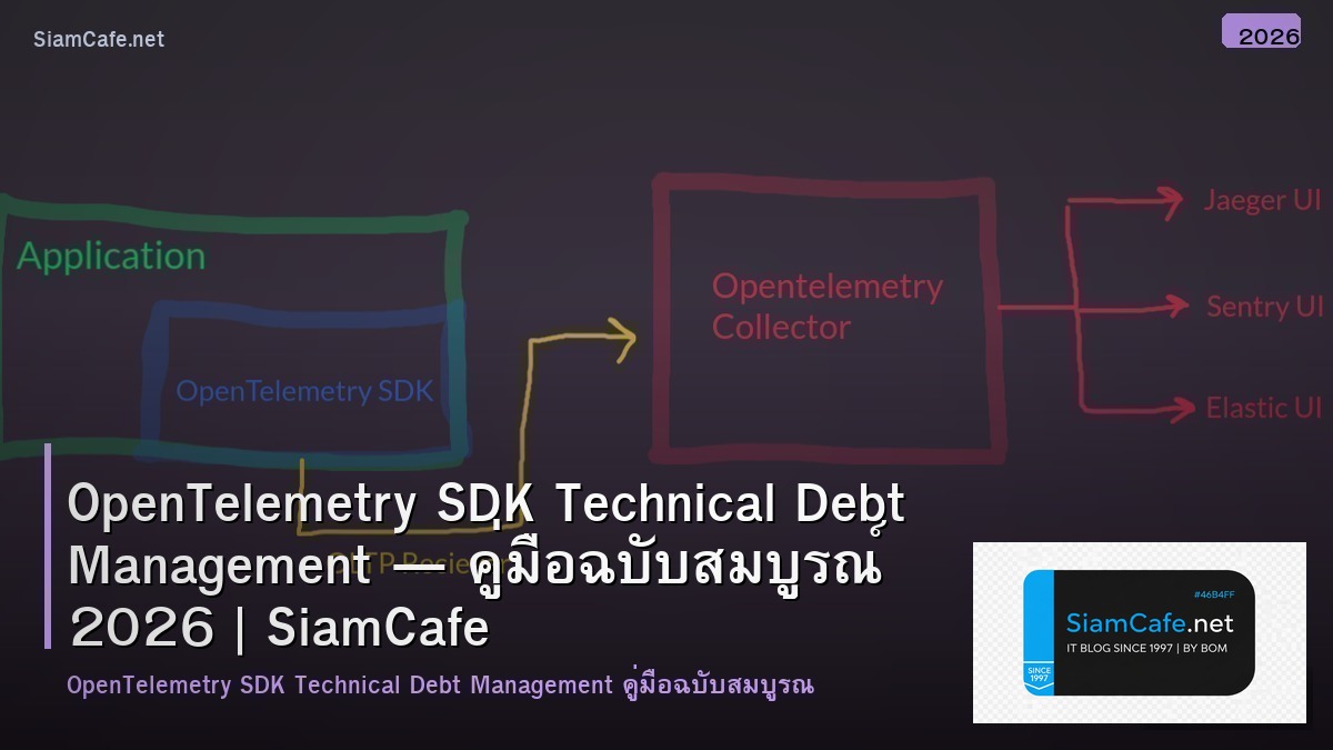 opentelemetry sdk technical debt management