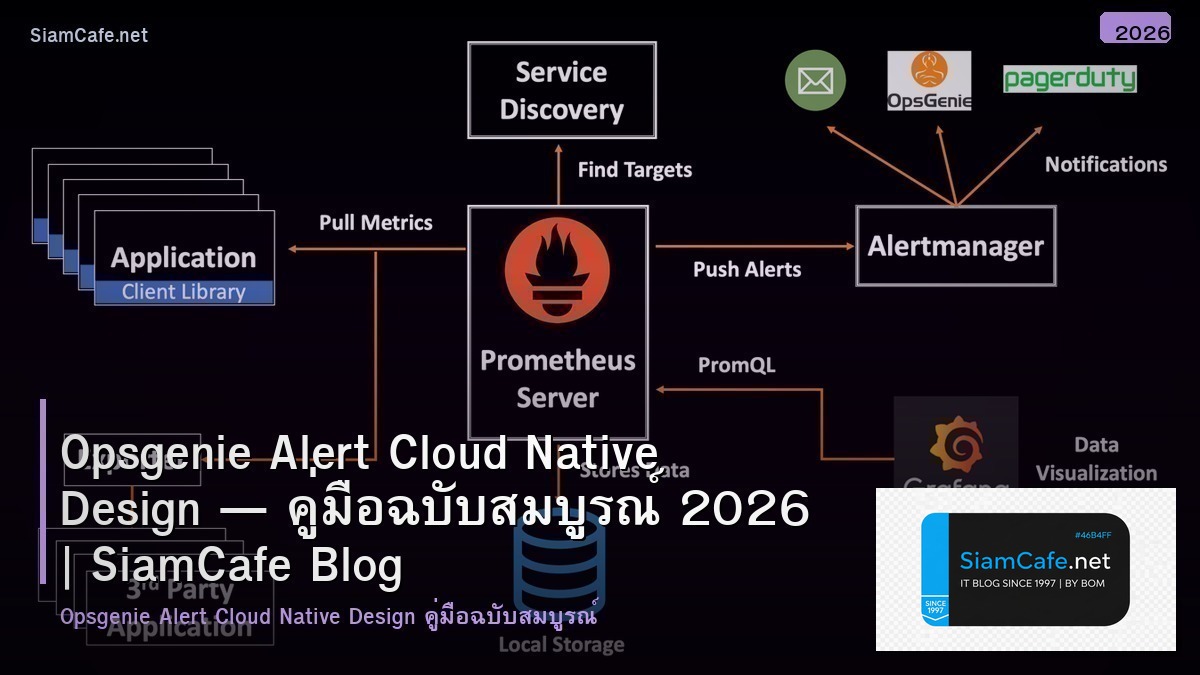 opsgenie alert cloud native design