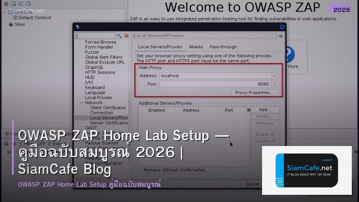 owasp zap home lab setup