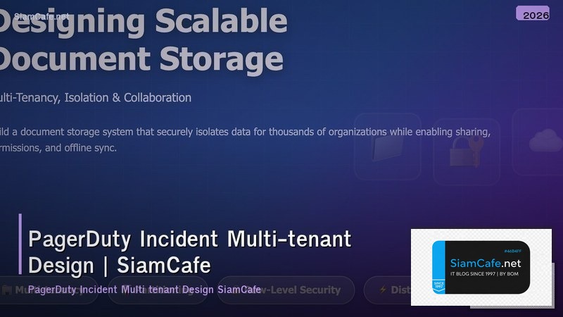 pagerduty incident multi tenant design