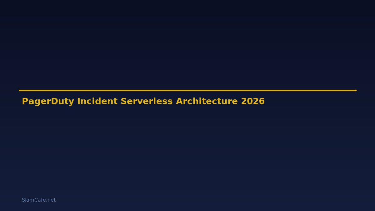 PagerDuty Incident Serverless Architecture — คู่มือฉบับสมบูรณ์ 2026