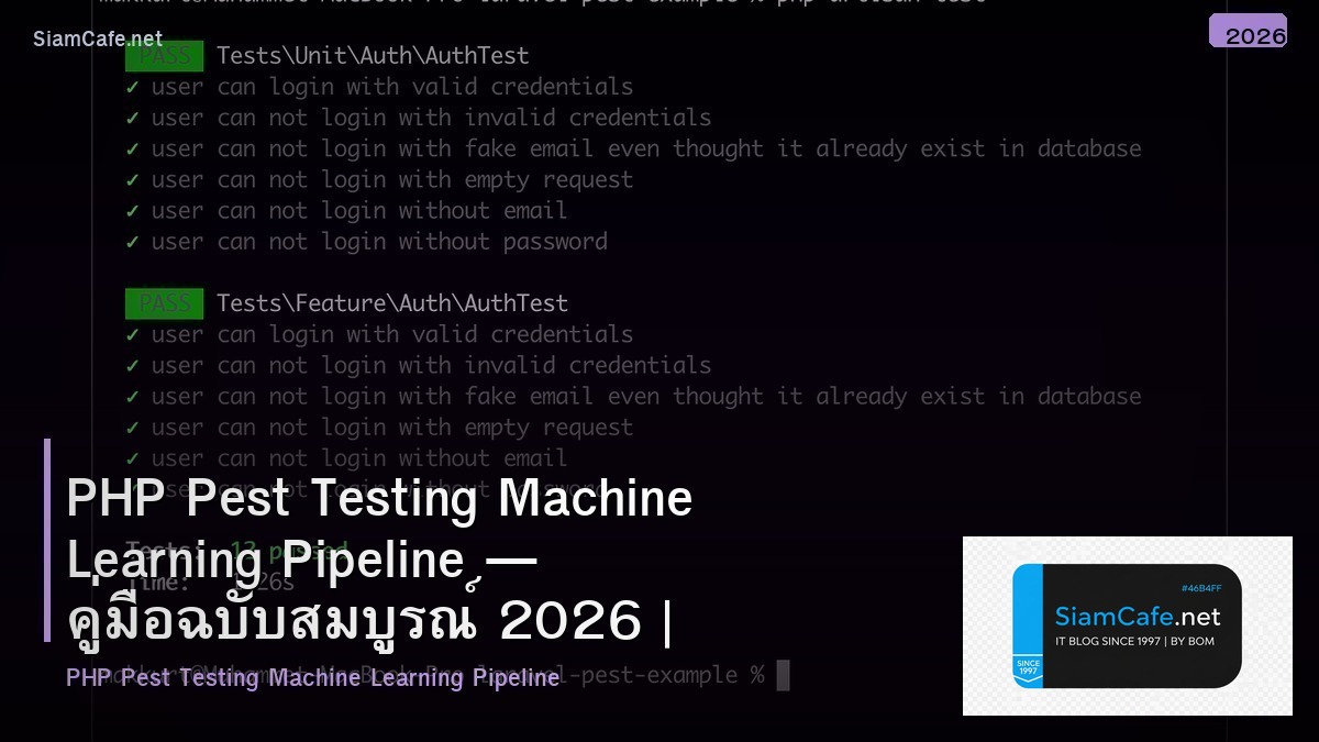 php pest testing machine learning pipeline