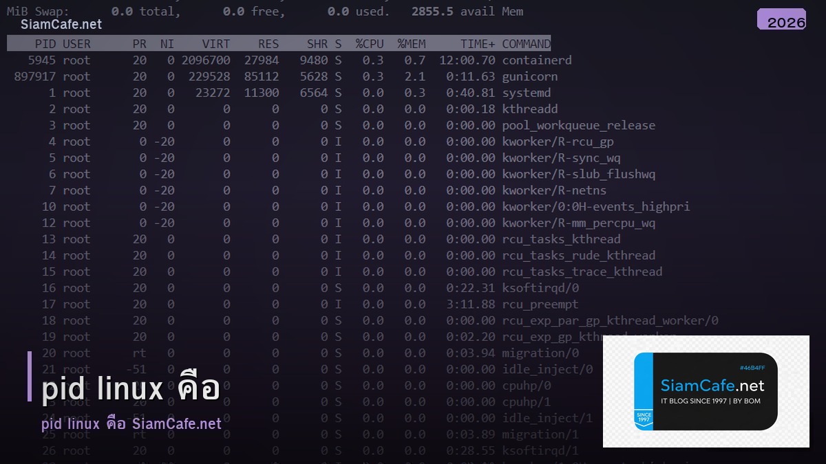 PID Linux คู่มือฉบับสมบูรณ์ 2026