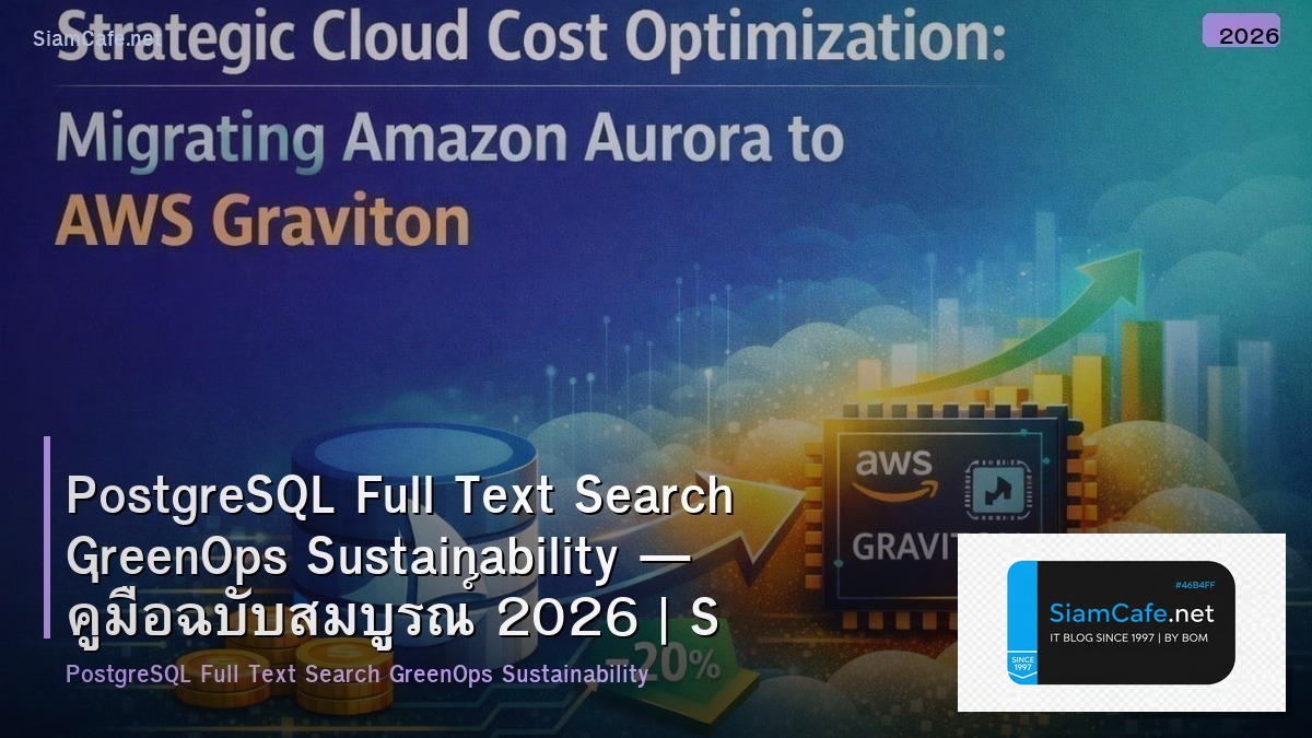 postgresql full text search greenops sustainability