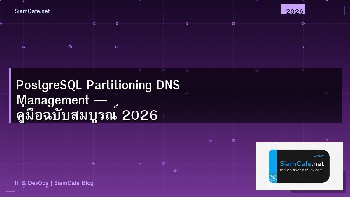 postgresql partitioning dns management