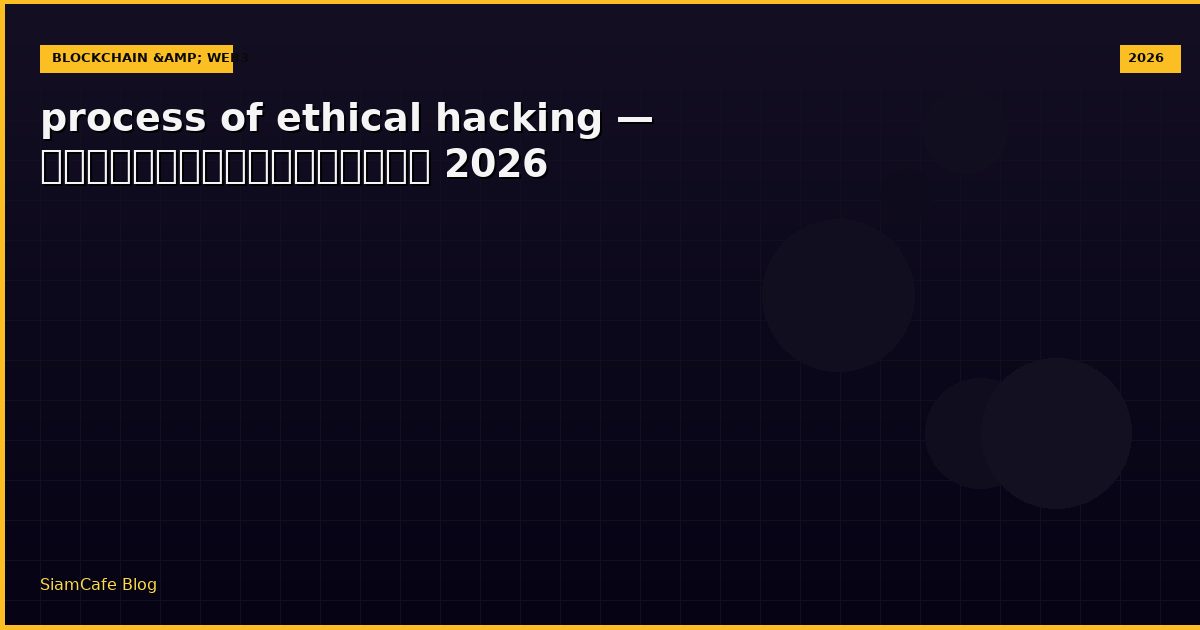 process of ethical hacking — คู่มือฉบับสมบูรณ์ 2026