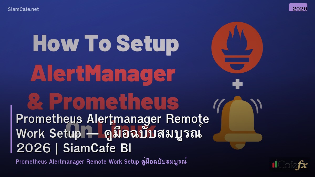 prometheus alertmanager remote work setup