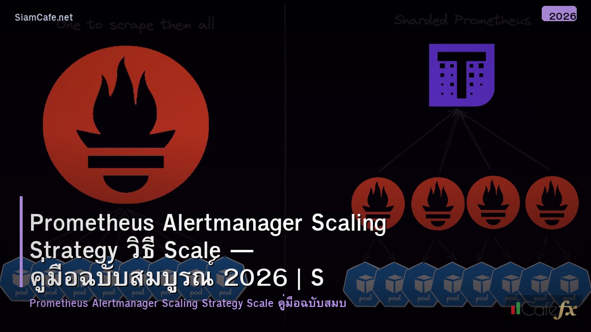 prometheus alertmanager scaling strategy วธ scale