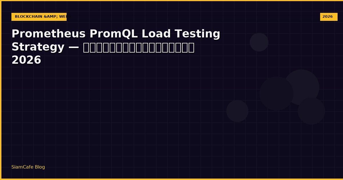 prometheus promql load testing strategy