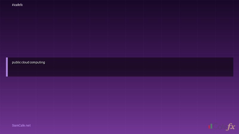 public cloud computing คอ