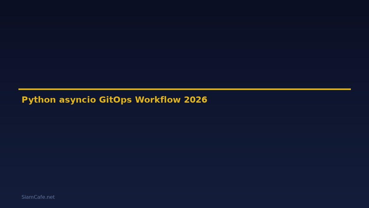 Python asyncio GitOps Workflow — คู่มือฉบับสมบูรณ์ 2026