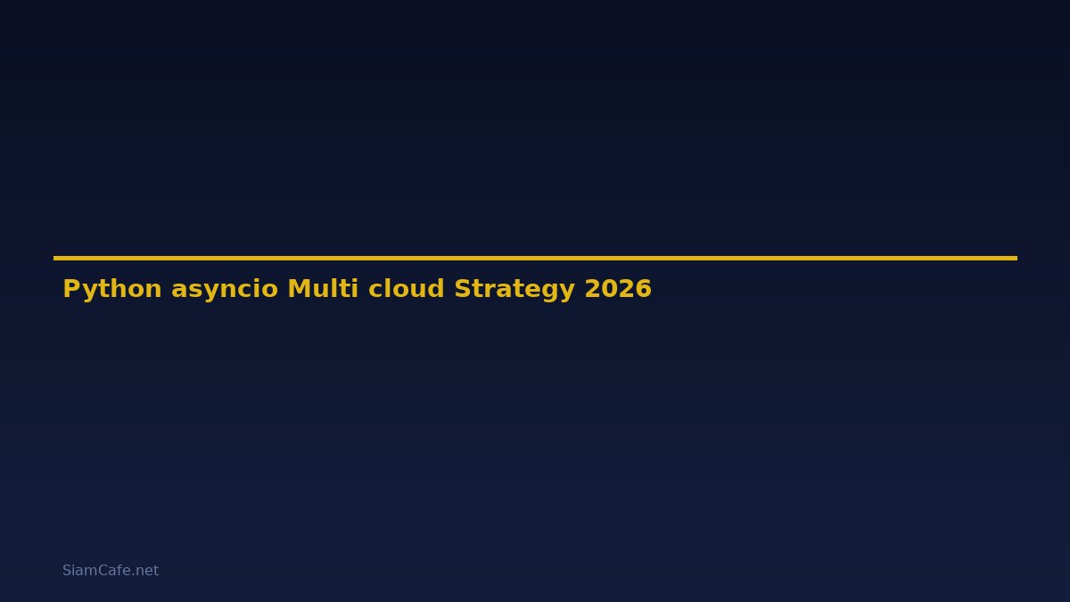 Python asyncio Multi-cloud Strategy — คู่มือฉบับสมบูรณ์ 2026