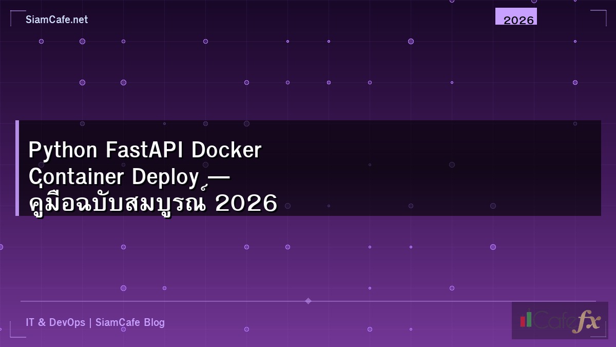 Python Fastapi Docker Container Deploy