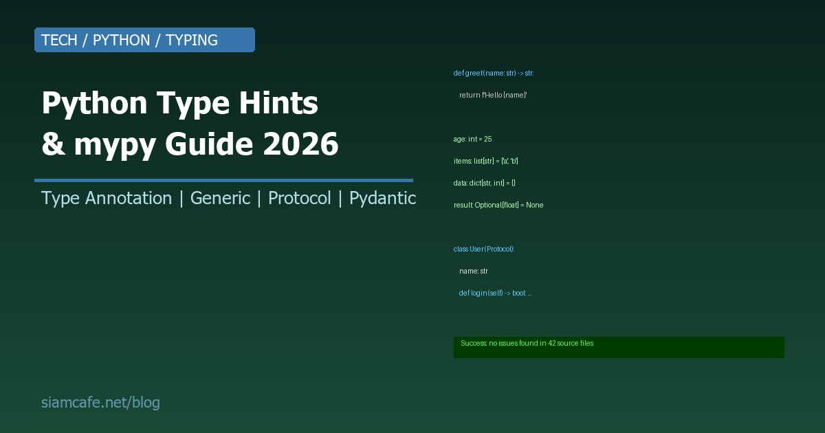 Python Type Hints mypy Guide 2026