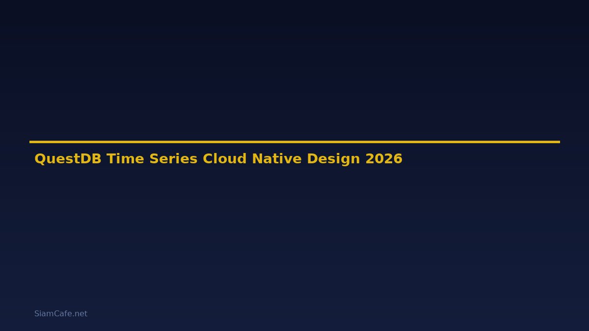 QuestDB Time Series Cloud Native Design — คู่มือฉบับสมบูรณ์ 2026