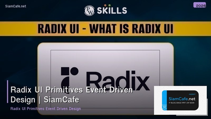 radix ui primitives event driven design