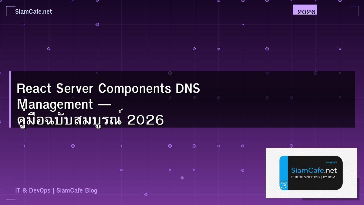 react server components dns management