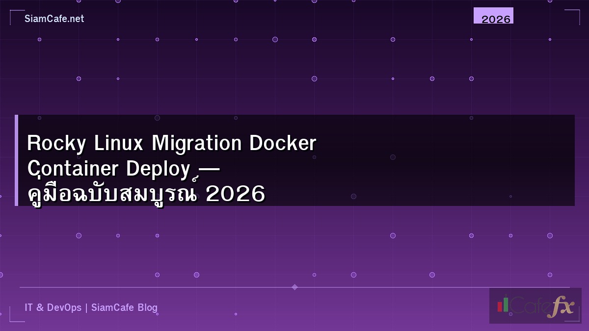 Rocky Linux Migration Docker Container Deploy — คู่มือฉบับสมบูรณ์ 2026